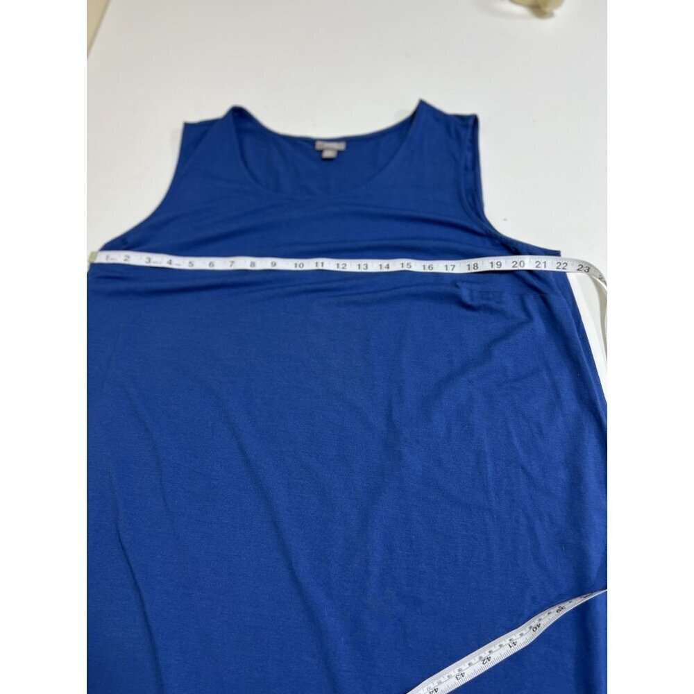 J Jill Women's Dress Maxi Sleeveless Sundress Stretch Blue Plus 2X Cottagecore - Picture 3 of 7